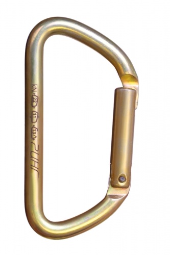  Карабин Ринг сталь трапеция с прямой защелкой (keylock) 22 кН в Саратове  