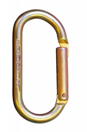  Карабин Ринг сталь овал с прямой защелкой (keylock) 22 кН в Саратове  