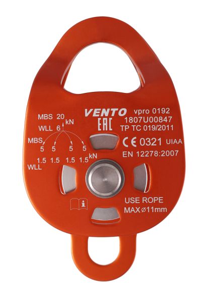  Блок-ролик двойной Double с подшипником дюраль Венто в Саратове  