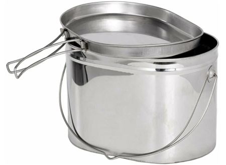 Котел Роза Ветров 2,2л.низкий нерж.крышка с ручками