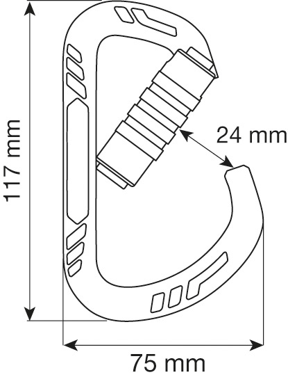  Карабин Camp GUIDE XL 3LOCK - Blue в Саратове  
