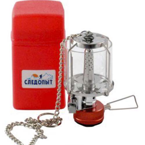 Светильник порт.газовый Следопыт-Светлячок,пьезо,стекло (без баллона)