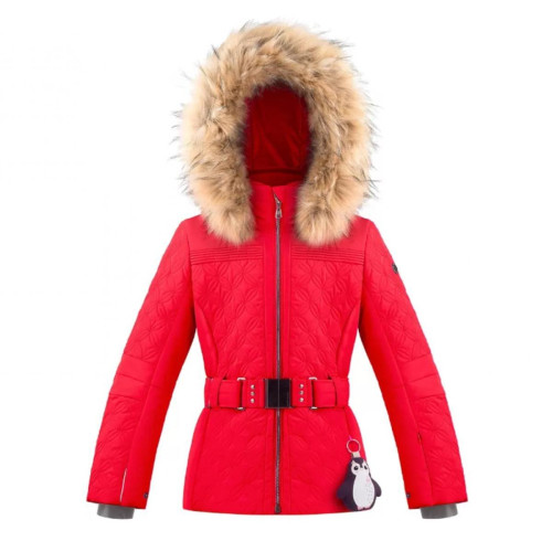 Куртка горнолыжная Poivre Blanc с иск.мехом W21-1003-JRGL/A красный в Саратове