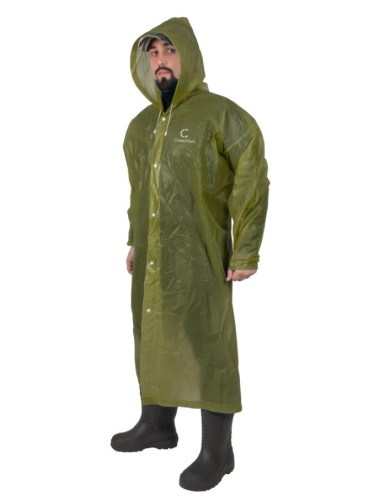 Плащ-дождевик Следопыт EVA 72х125см на кнопках с капюшоном army green