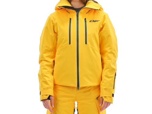 Куртка горнолыжная Dragonfly утепленная Gravity Premium Woman Yellow-Dark в Саратове