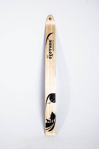 Лыжи охот.дерево-пластик "Охотник" 175см,шир.150мм+крепление+амортизатор