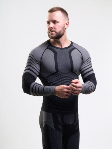 Комплект термобелья X-LINE (sport) мужской черный с серым NEW в Саратове
