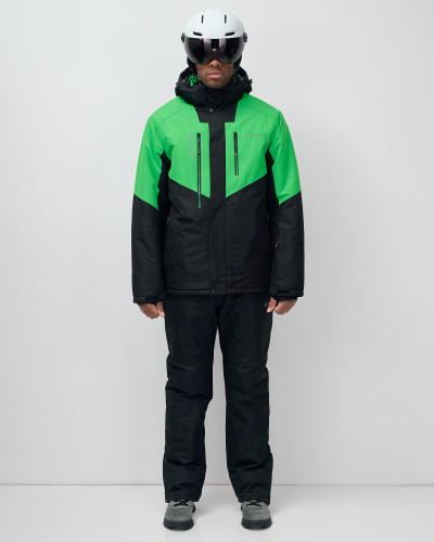Костюм горнолыжный 07712Z  зеленый  в Саратове