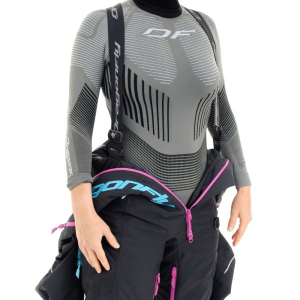 Комбинезон сноубордический Dragonfly Premium Woman Black-Pink 2023 в Саратове