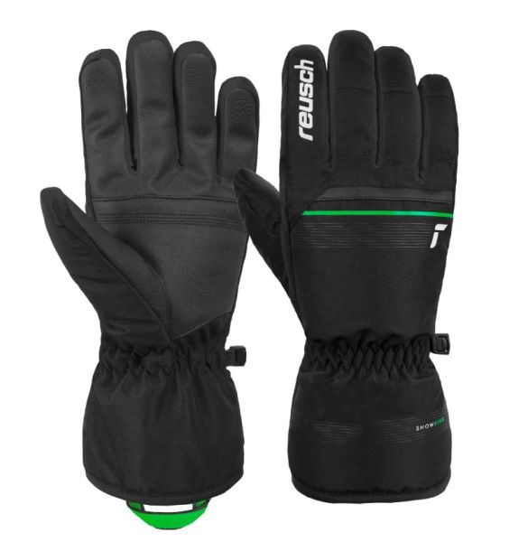Перчатки Reusch Snow King Black/Neon Green в Саратове