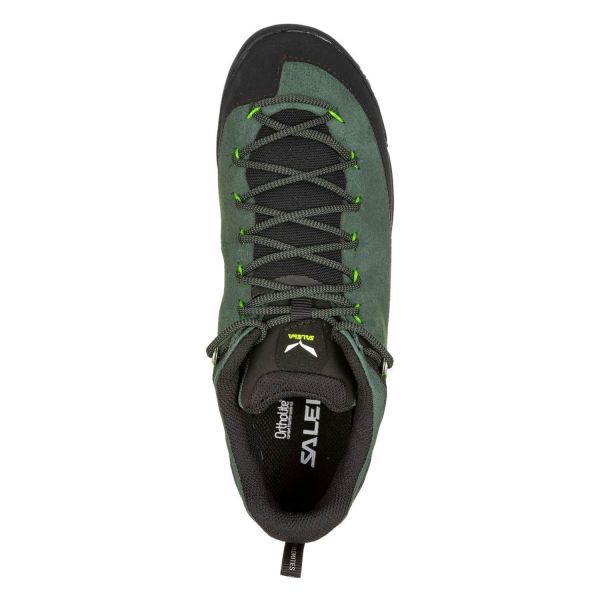 Купить ботинки salewa ms wildfire leather raw green/black в Саратове