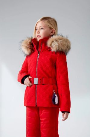 Куртка горнолыжная Poivre Blanc с иск.мехом W21-1003-JRGL/A красный в Саратове