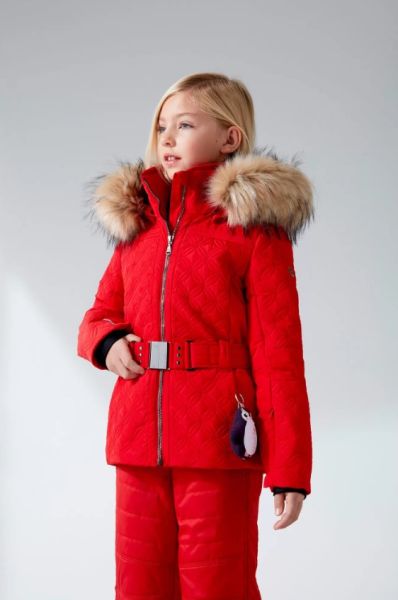 Куртка горнолыжная Poivre Blanc с иск.мехом W21-1003-JRGL/A красный в Саратове
