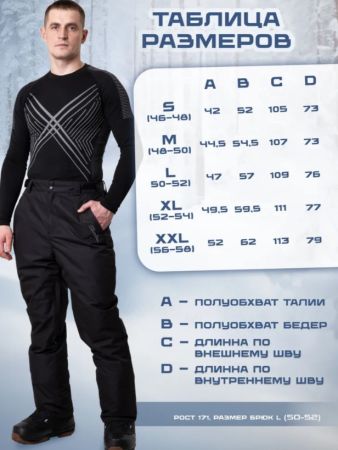 Брюки мужские "Saimaa" черный в Саратове