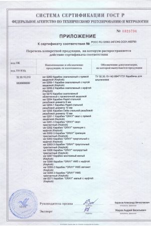  Карабин Вертикаль «GRAY» трапеция с муфтой (Keylock) в Саратове  