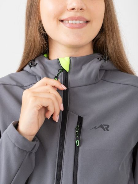 Куртка Rosomaha Softshell "Нея"(серый/лайм) женская