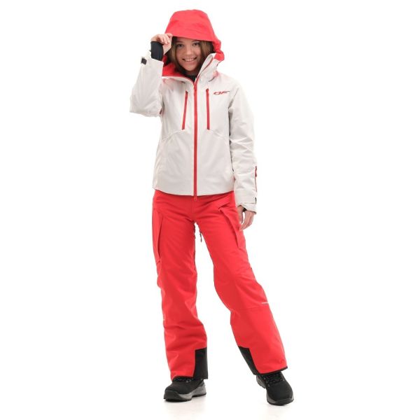 Куртка горнолыжная Dragonfly утепленная Gravity Premium Woman Gray-Red в Саратове